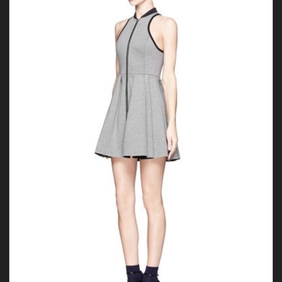 T by Alexander Wang zip up, racer back mini dress - Picture 2 of 4